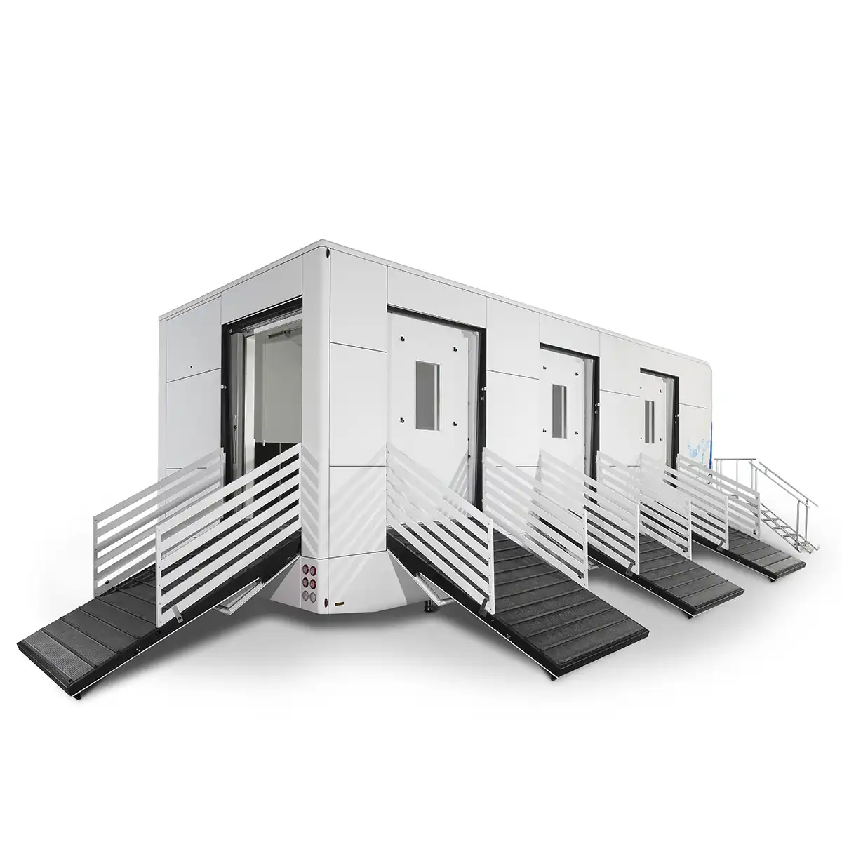 Fotos einer mobilen Kältekammer für Rennpferde